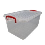 Rectangular food box, capacity 16 l, transparent